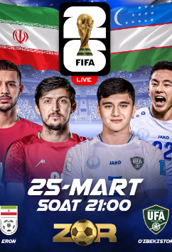O'zbekiston vs Eron jonli efir 18.11.2025 Uzbek tilida